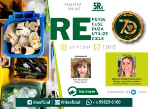 Palestra detalhar� os�5Rs nesta segunda