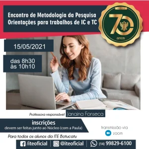 Atividade orienta sobre trabalhos de IC e TC