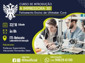 Minicurso ensina sobre Ultimaker Cura