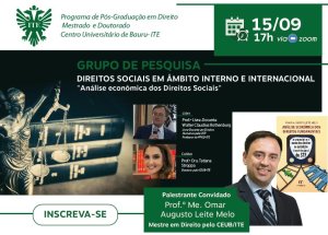 Palestra destaca a an�lise econ�mica dos direitos sociais