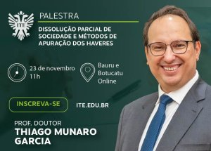 A apura��o dos haveres ser� discutida em palestra