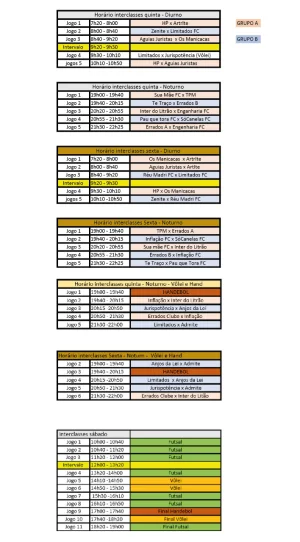 Interclasses 2022: campeonato tem primeira partida nesta quinta