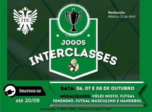 Abertas as inscri��es para o 'Interclasses 2022'&nbsp;