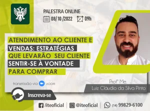 Palestra ensina sobre atendimento ao cliente e vendas neste sbado
