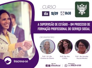 A supervis�o de est�gio ser� tema de curso