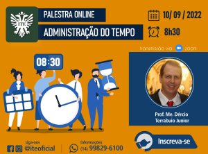 Oficina ensina a administrar o tempo&nbsp;