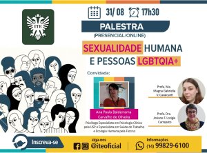 Palestra aborda a sexualidade humana&nbsp;nesta quarta