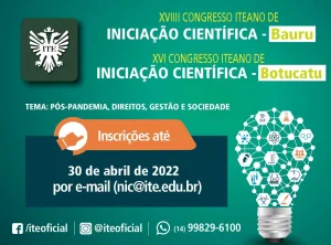 Congresso Iteano de Iniciao Cientfica: confira o cronograma 