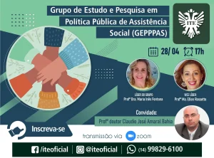 Grupo de pesquisa em poltica pblica de assistncia social se rene nesta quinta