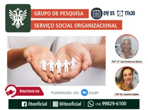 Hoje tem encontro do grupo de pesquisa em servio social organizacional