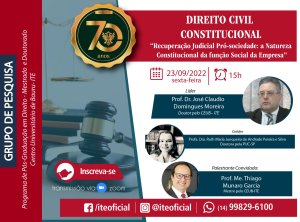 A 'recupera��o judicial' � tema de palestra nesta sexta
