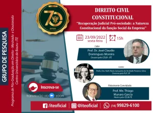 A 'recuperao judicial'  tema de palestra nesta sexta