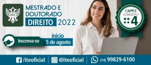 Mestrado e doutorado em Direito da ITE recebem inscries &nbsp;