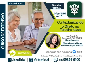 ITE oferece curso sobre noes gerais de Direito para a terceira idade&nbsp;