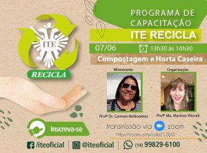 ITE Recicla/Cipa ensina sobre horta e compostagem caseira&nbsp;