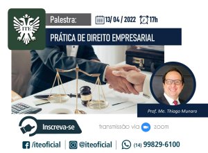 Direito Empresarial ser� tema de palestra nesta quarta&nbsp;