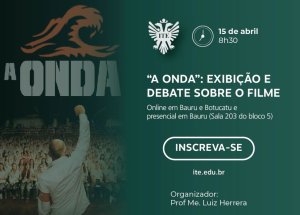 Neste s�bado tem exibi��o e debate do filme "A onda"