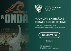 Neste sbado tem exibio e debate do filme "A onda"