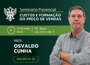S�bado tem semin�rio sobre custos e pre�os