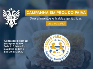 Campanha da ITE recebe alimentos e fraldas geri�tricas para o Paiva