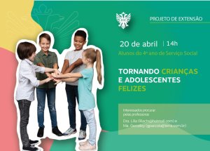 Extens�o: alunos de Servi�o Social realizam a��o no N�cleo Amizade