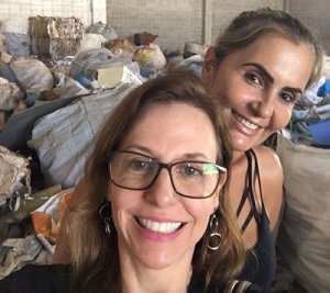 Extens�o: iteana visita cooperativas de recicl�veis