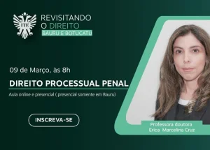 Sbado tem Direito Processual Penal no Redi