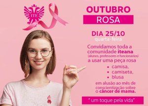 ITE realiza a��o em alus�o ao Outubro Rosa nesta quarta
