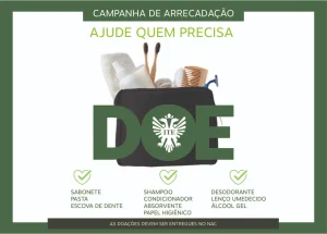 Campanha arrecada produtos de higiene pessoal