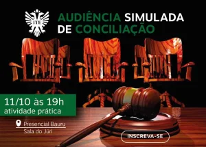 Nesta quarta tem audincia simulada de conciliao