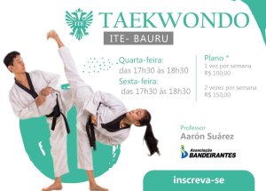 ITE agora tem aulas de Taekwondo