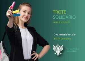 Trote Solidrio da ITE arrecada material escolar em Bauru e Botucatu