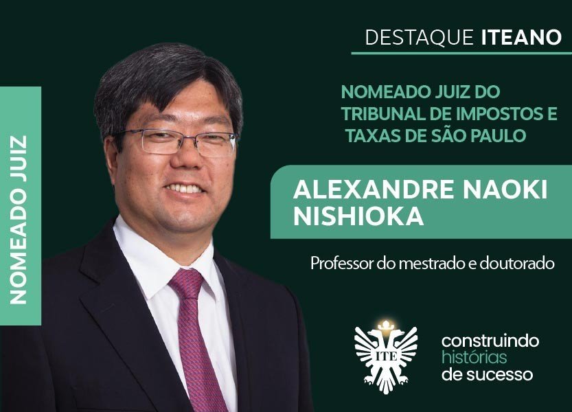 Professor do mestrado e doutorado da ITE � nomeado juiz do TIT-SP