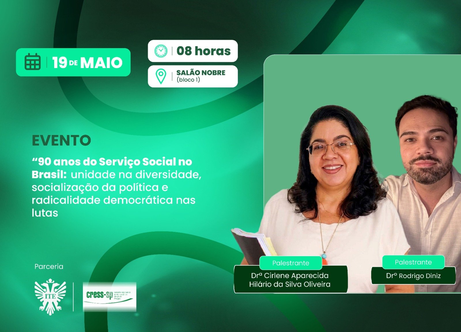 Palestras celebram o Dia do Assistente Social