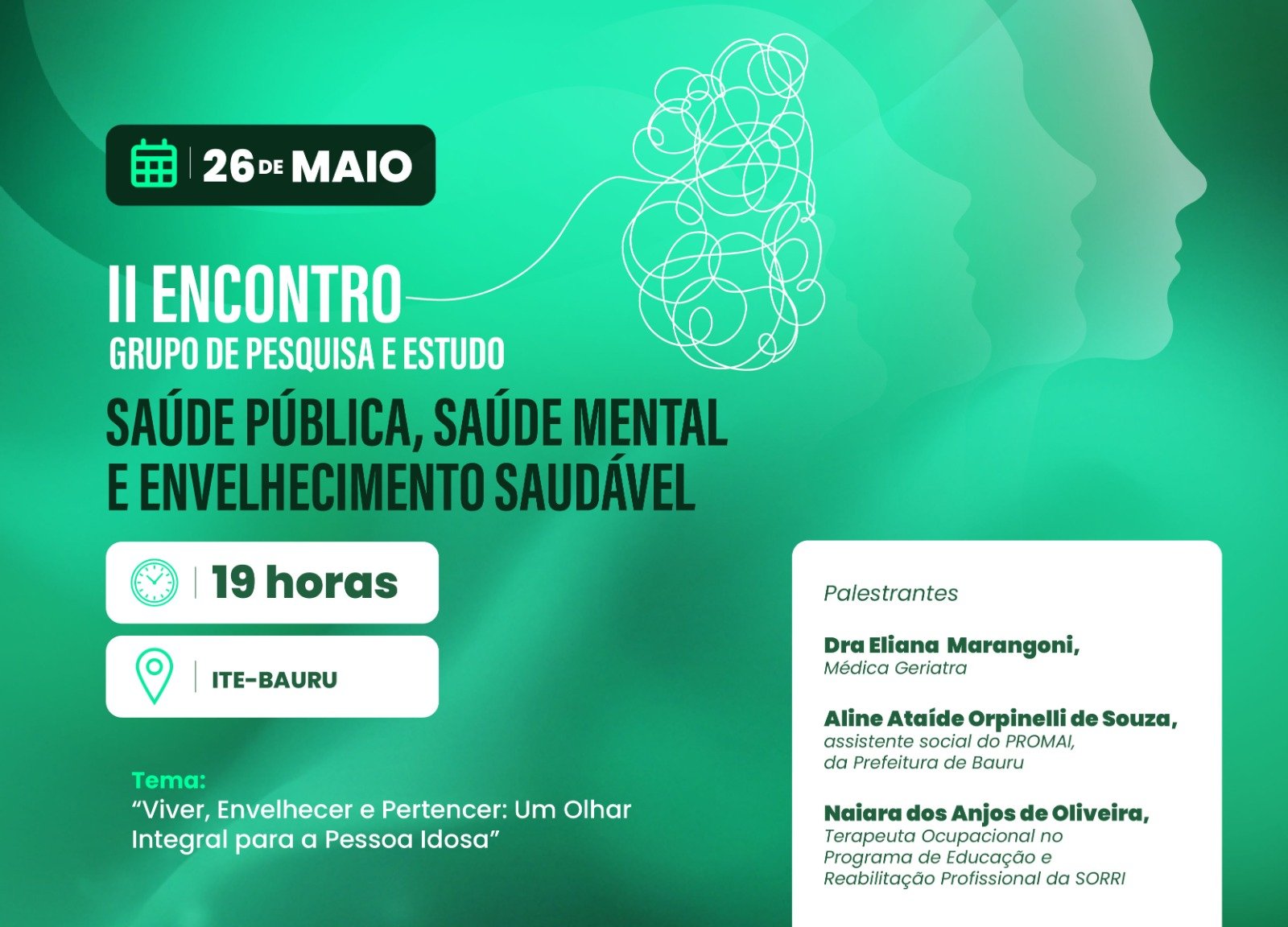 Grupo de pesquisa estuda o envelhecimento de maneira integral