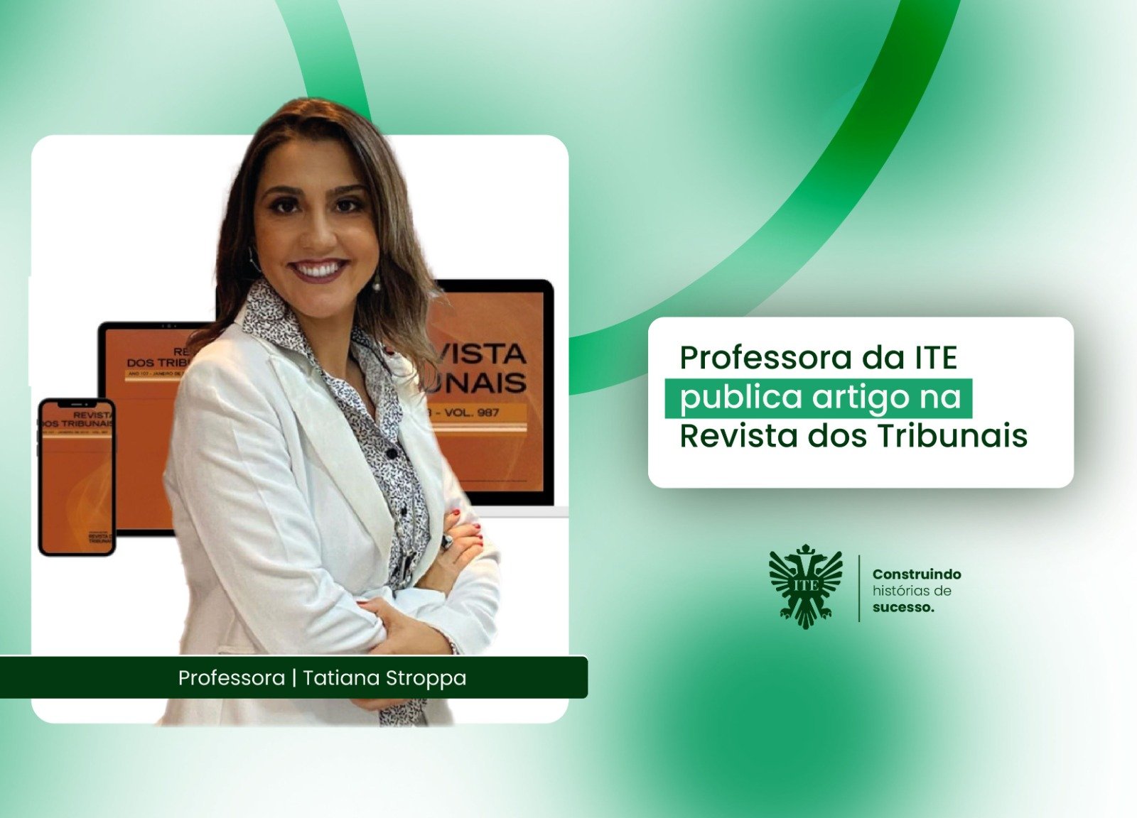 Professora da ITE publica artigo na Revista dos Tribunais