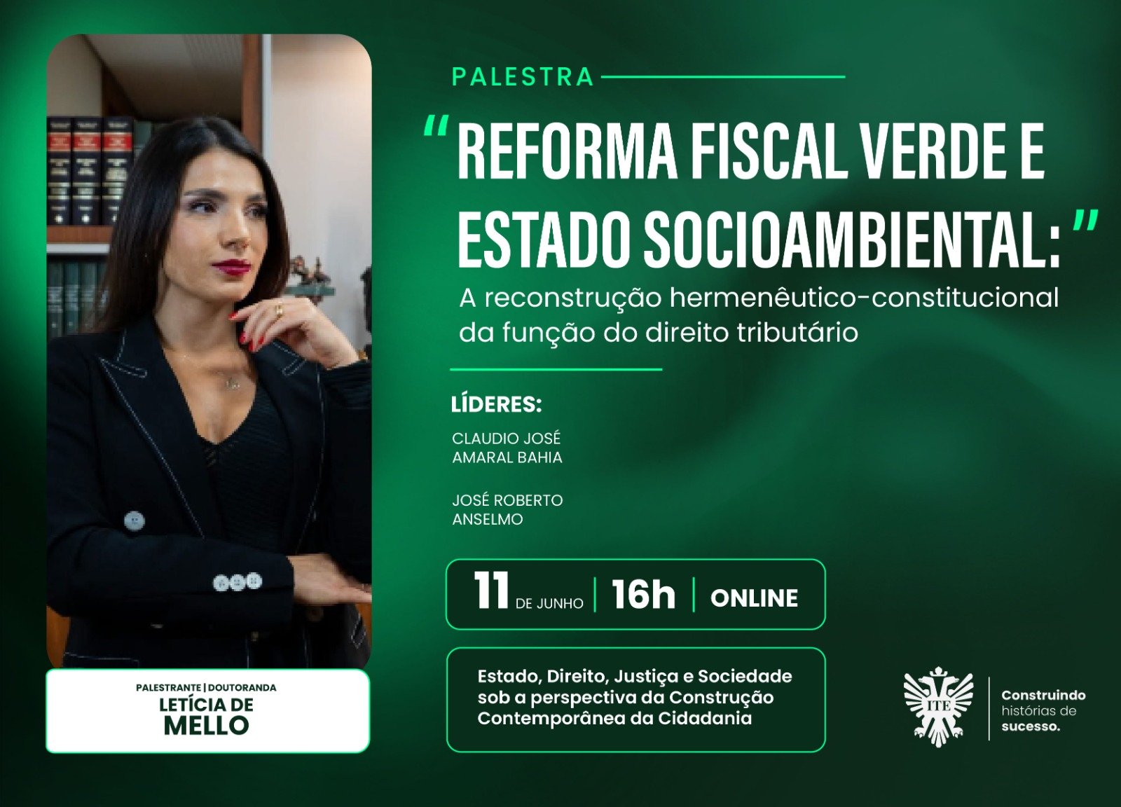 Palestra fala sobre a Reforma Fiscal Verde e o Estado Socioambiental