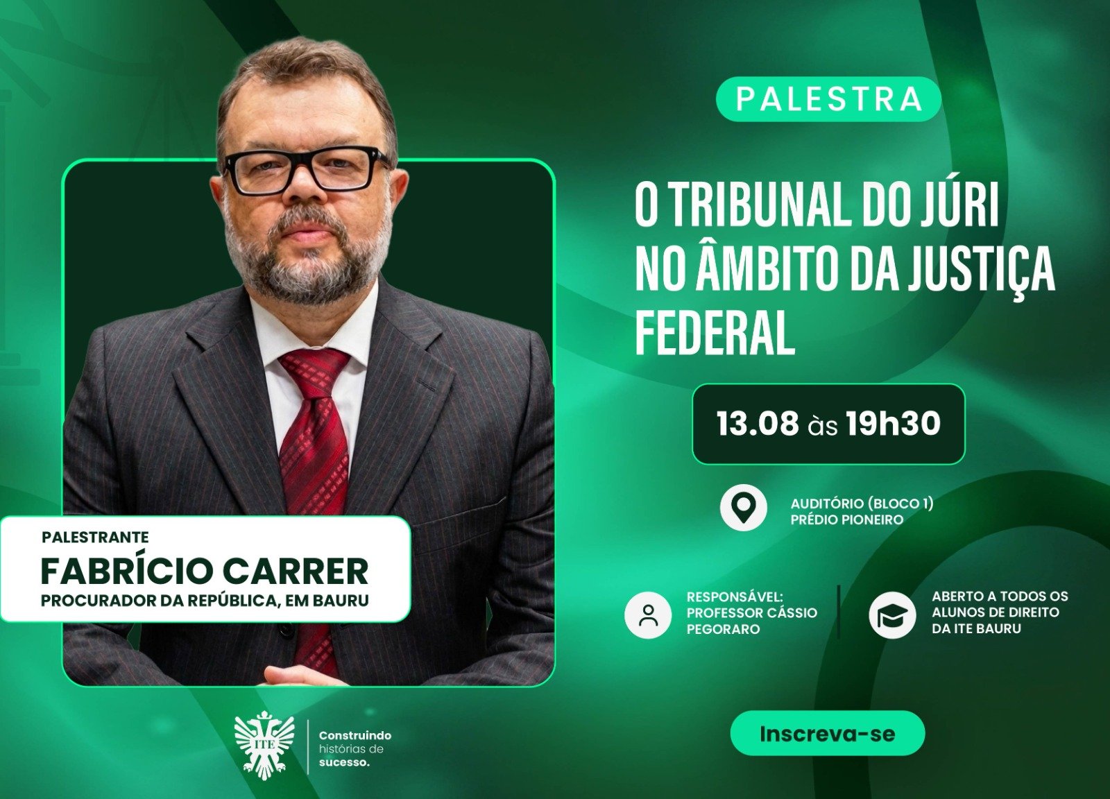 ITE recebe procurador da Rep�blica para palestra