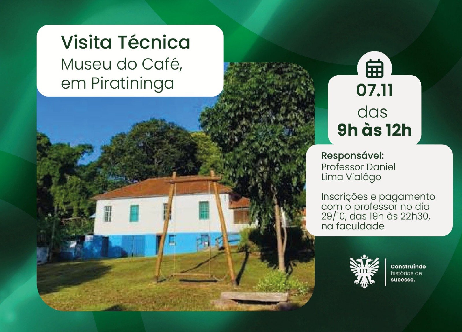 Visita T�cnica levar� ao Museu do Caf�