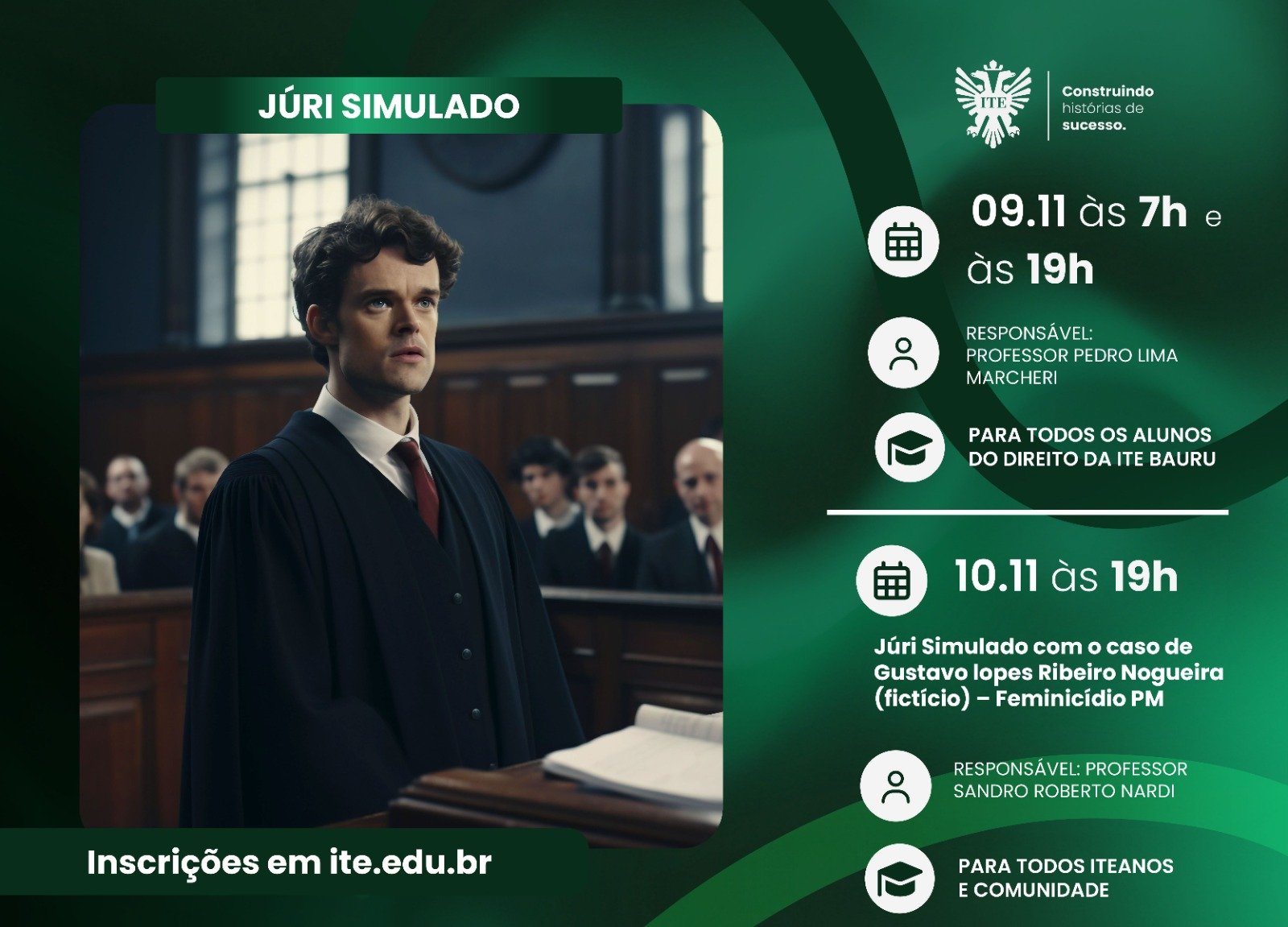 Novembro traz duas edi��es do J�ri Simulado
