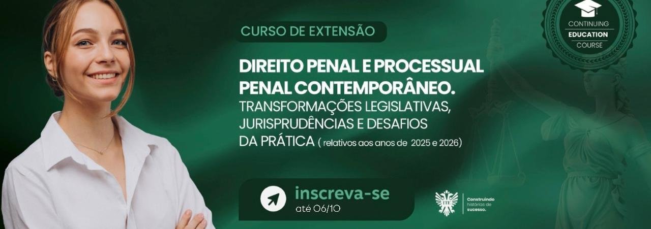 curso de extens&atilde;o Direito Penal e Processual Penal