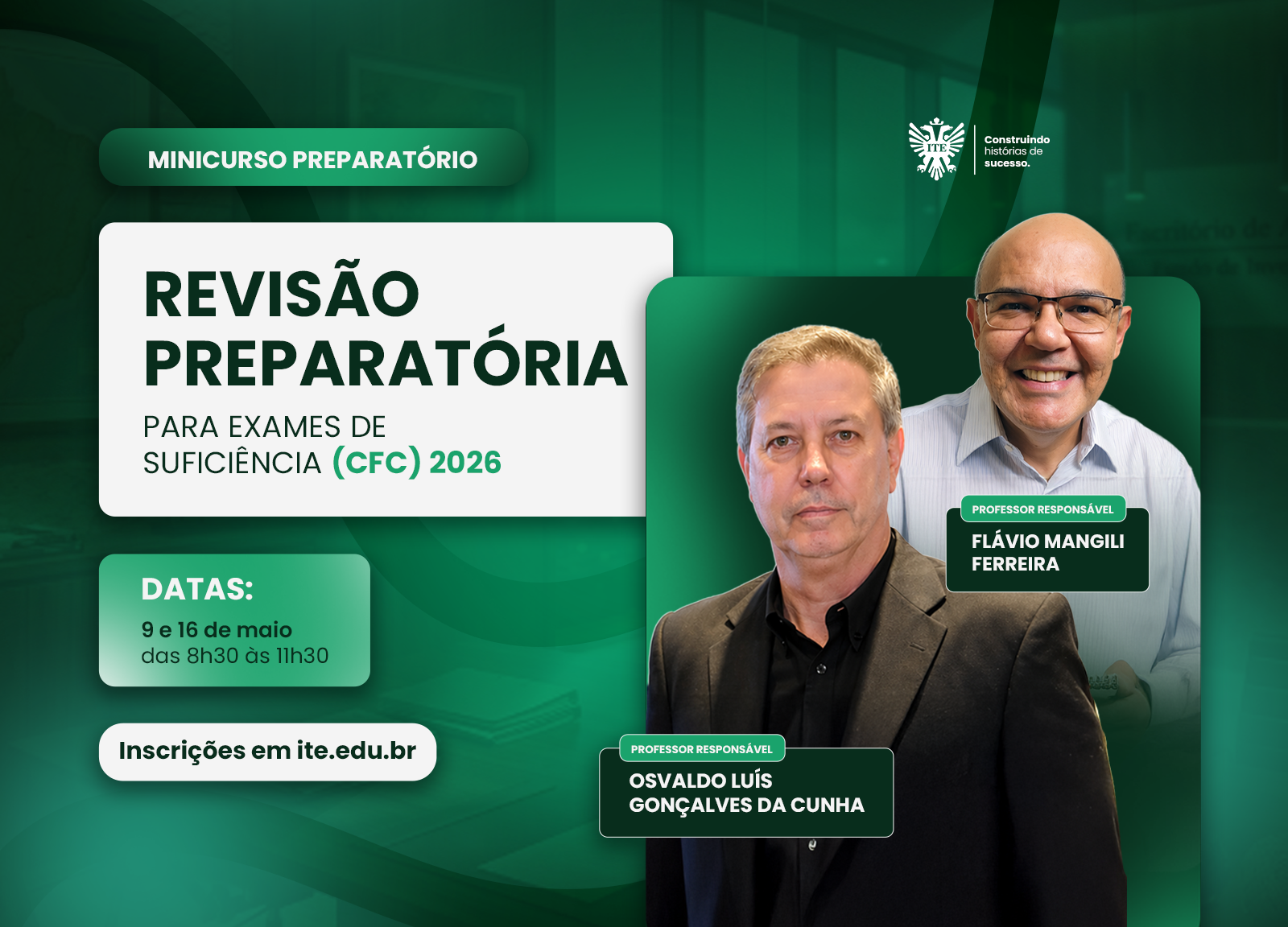 Minicurso de revis�o prepara para o CFC