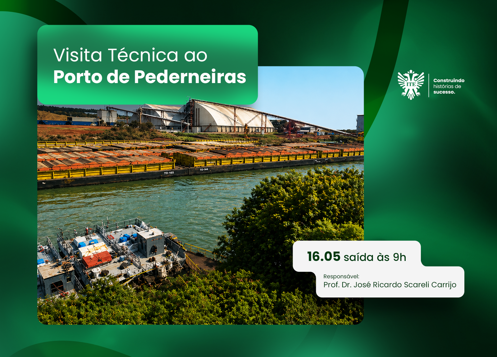 Porto de Pederneiras receber� iteanos para visita t�cnica