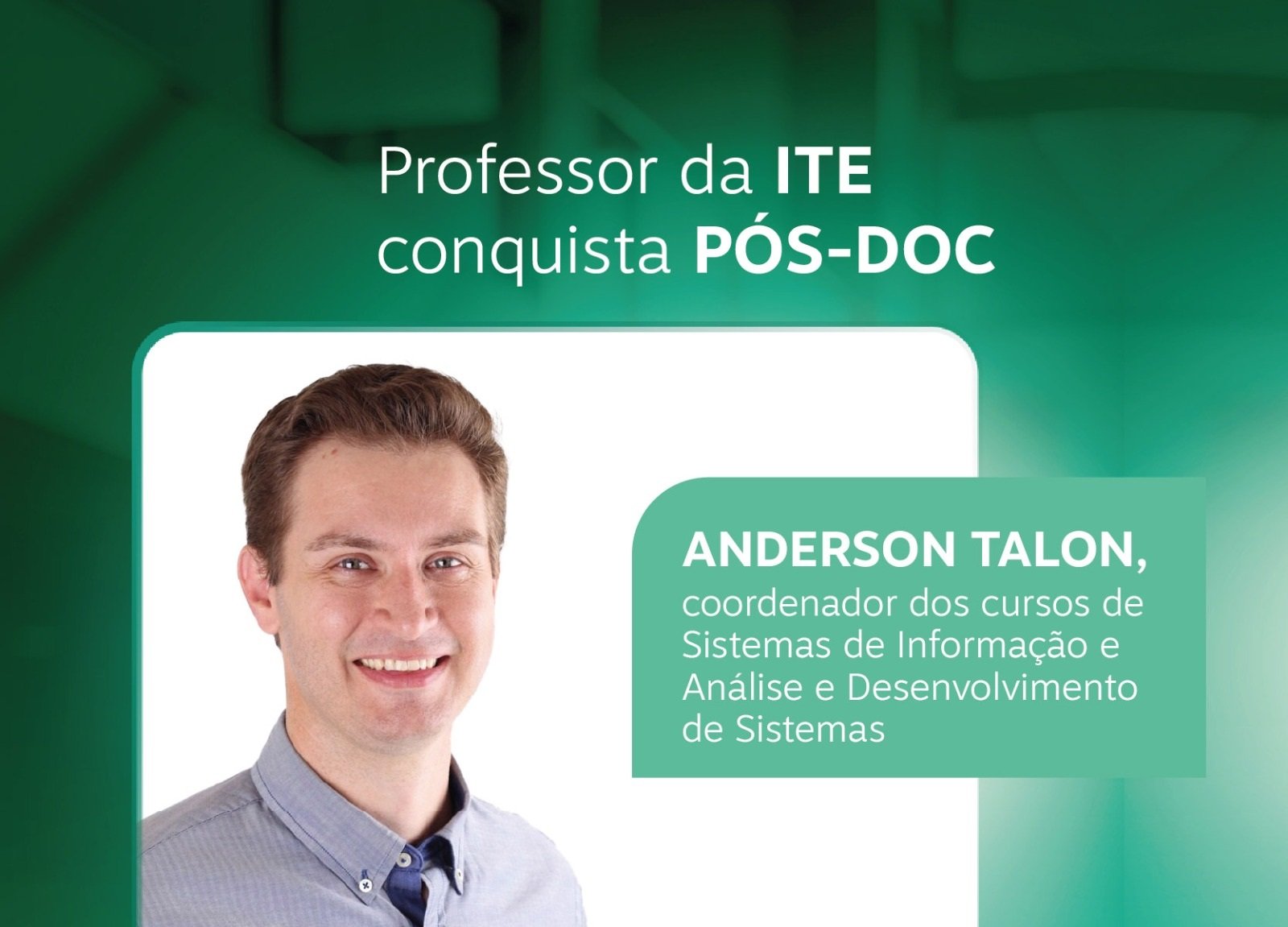 Professor da casa conquista p�s-doutorado