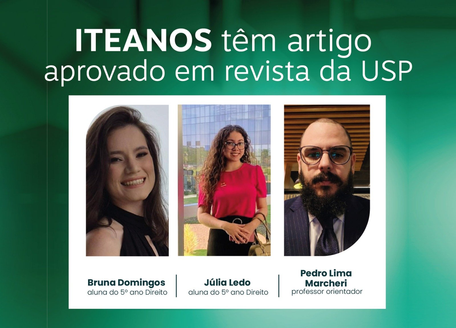 Iteanos t�m artigo aprovado em revista da USP